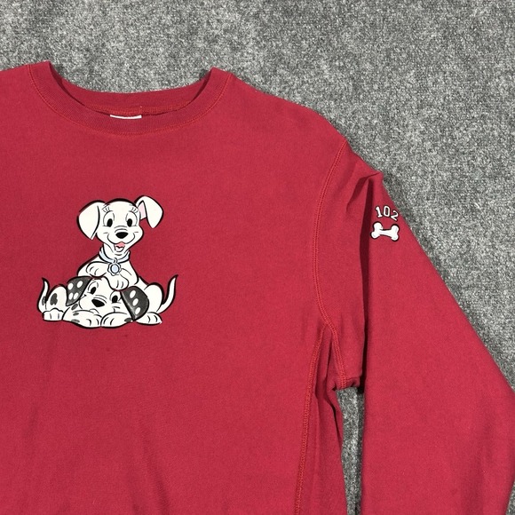 Vintage Y2K 102 Dalmatians Disney Pixar Movie Red Large‎ Sweatshirt - Picture 2 of 16